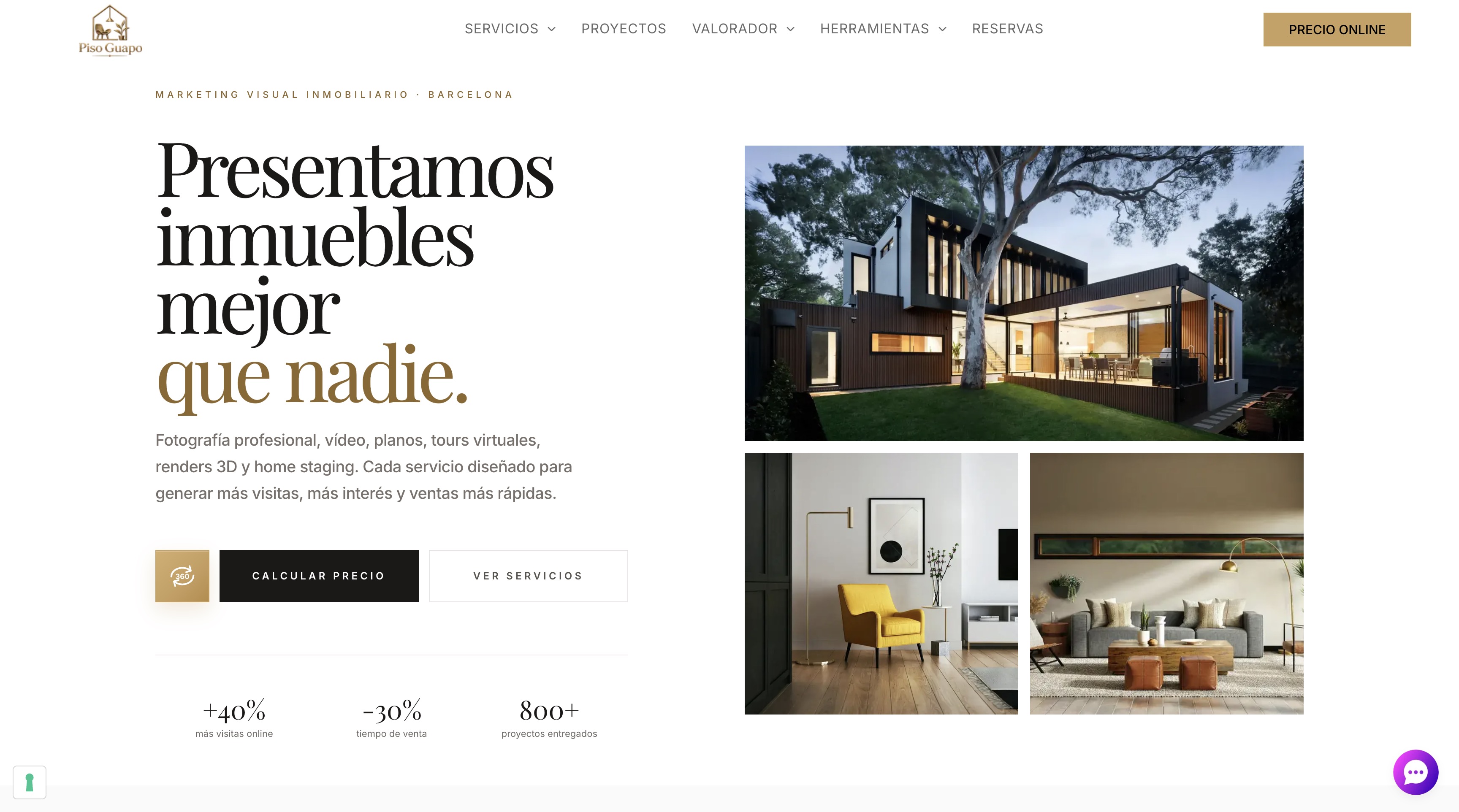 Ejemplo de web: Piso Guapo