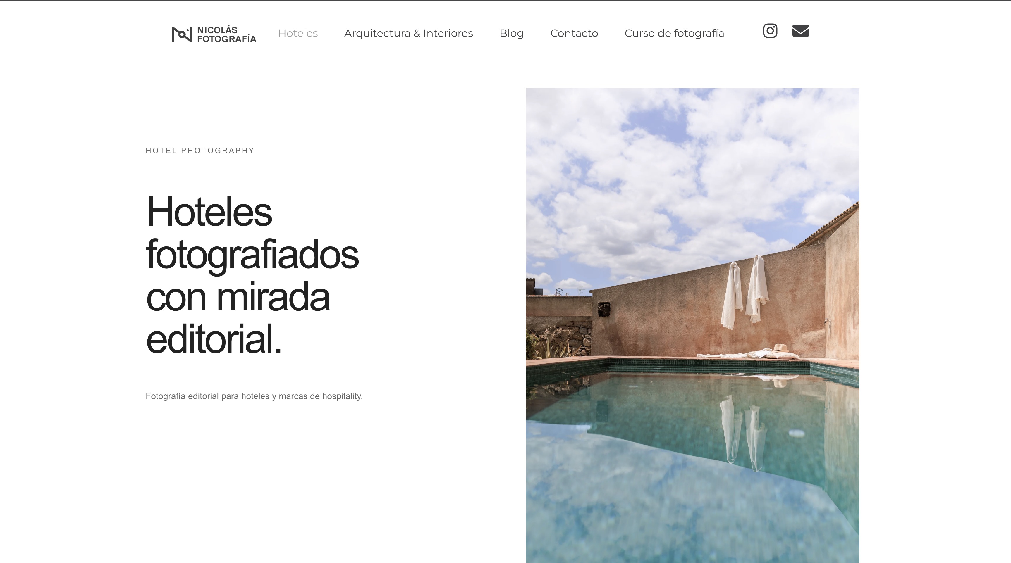 Ejemplo de web: Nicolás Fotografía