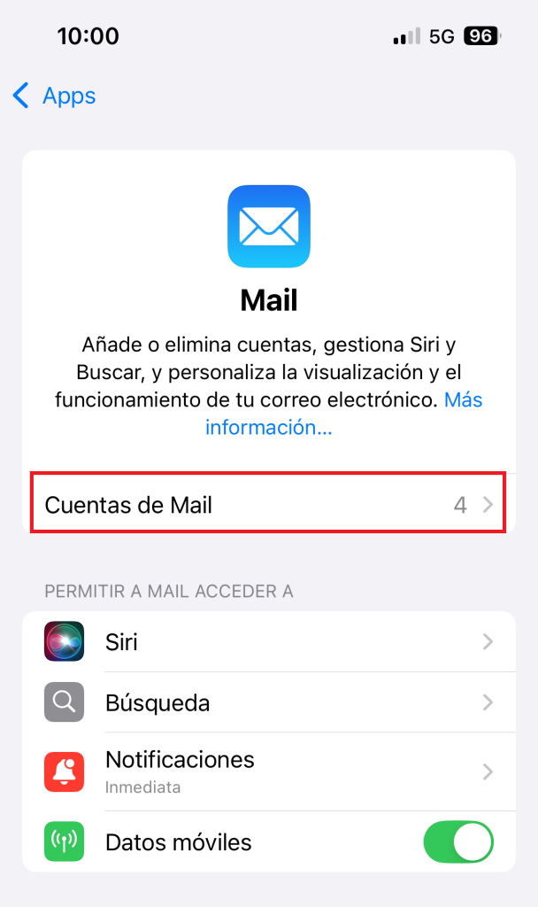 Comptes de Mail