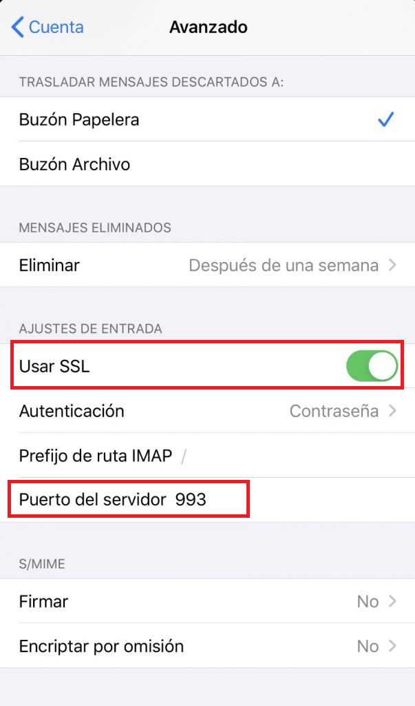SSL i port IMAP 993